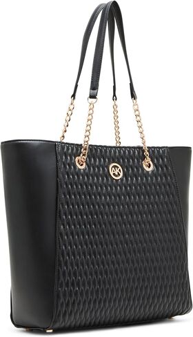 Anne Klein Medium Ruched Tote with Chain Straps in Saudi Arabia