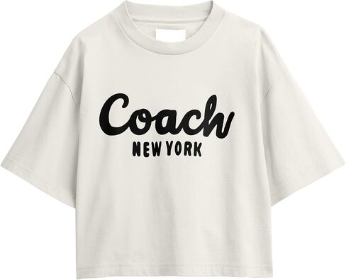 Coach Women's Cropped T-Shirt in Saudi Arabia