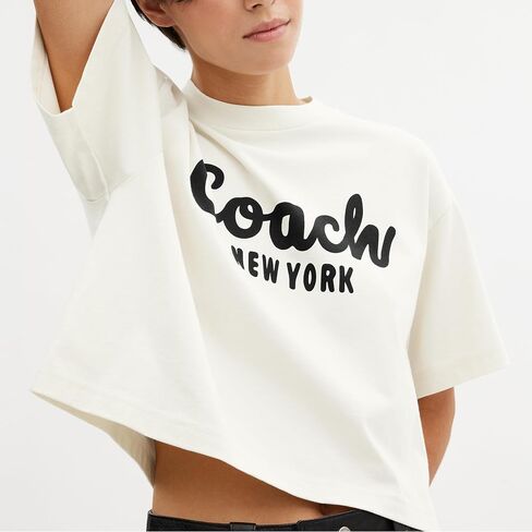 Coach Women's Cropped T-Shirt in Saudi Arabia