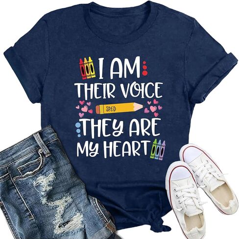 Women's Special Education Teacher Shirt SPED Team Teaching T-Shirt Teachers School Tee in Saudi Arabia