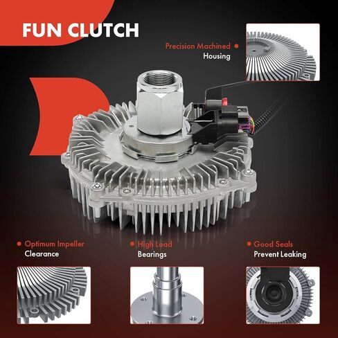 A-Premium Electronic Chaiatiator Cooling Fan Clutch متوافق مع شيفروليه سيلفرادو 2500 HD 2017-2020 ، سيلفرادو 3500 HD 2017-2019 و GMC Sierra 2500 HD 2017-2019 ، Sierra 3500 HD 2017-2019 ، 6.6L in Saudi Arabia