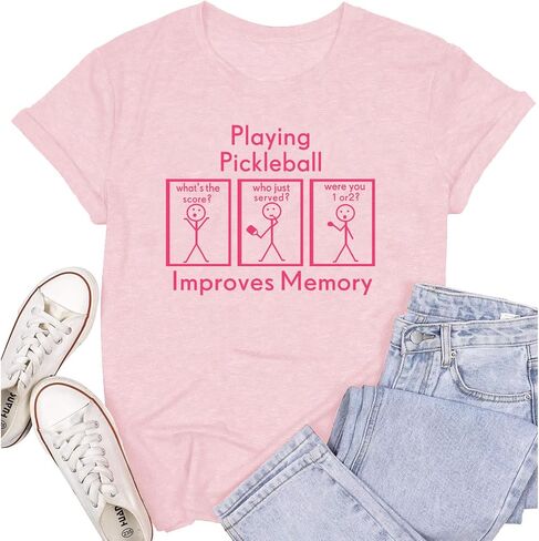 Women Pickleball Shirt Pickleball Player T-Shirt Pickleball Lover Gift Tee Tops in Kuwait