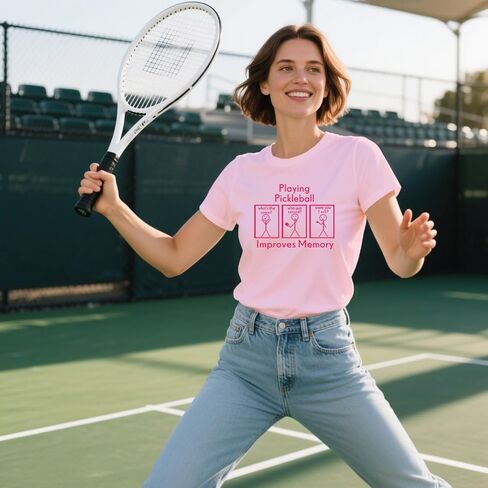 Women Pickleball Shirt Pickleball Player T-Shirt Pickleball Lover Gift Tee Tops in Kuwait