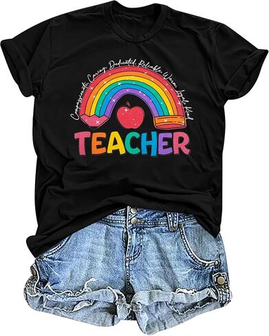 قمصان المعلمين للنساء Bruh نعود إلى اليوم الأول من T-School T-Shirt إلى معلمي المدارس هدية TEE TOP in Kuwait