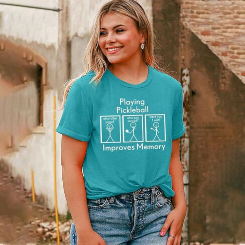 Women Pickleball Shirt Pickleball Player T-Shirt Pickleball Lover Gift Tee Tops in Kuwait