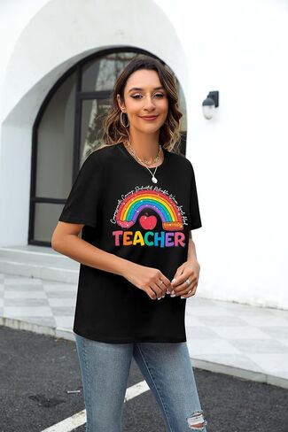 قمصان المعلمين للنساء Bruh نعود إلى اليوم الأول من T-School T-Shirt إلى معلمي المدارس هدية TEE TOP in Kuwait