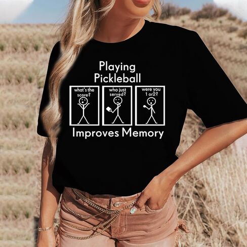 Women Pickleball Shirt Pickleball Player T-Shirt Pickleball Lover Gift Tee Tops in Saudi Arabia