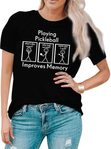 Women Pickleball Shirt Pickleball Player T-Shirt Pickleball Lover Gift Tee Tops in Saudi Arabia