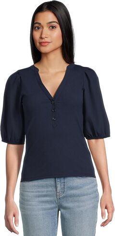 Madewell Women's Puff Sleeve Knit Top in Saudi Arabia