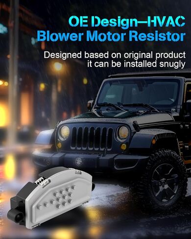 ECCPP AC Blower Motor Resistor Fit for 2014-2017,2019-2023 for Chrysler 300/for Dodge Challenger/for Dodge Charger/2014-2023 for Dodge Durango/2014-2021 for Jeep Grand Cherokee Fan Resistor RU868 in Saudi Arabia