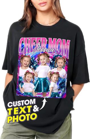 JIX & JOKY Custom Shirt with Picture Custom Mothers Day Shirt for Mom Photo Tshirt with Face Gift for Mothers Day Birthday in Saudi Arabia