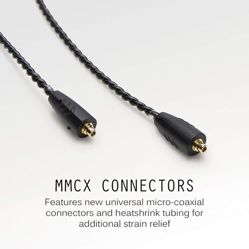 MEE audio MMCX Replacement Stereo Cable for Pinnacle P1 in-ear headphones (Black) (New Version) in Saudi Arabia