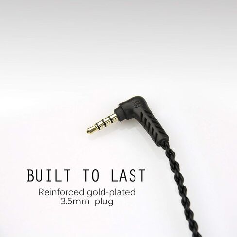 MEE audio MMCX Replacement Stereo Cable for Pinnacle P1 in-ear headphones (Black) (New Version) in Saudi Arabia
