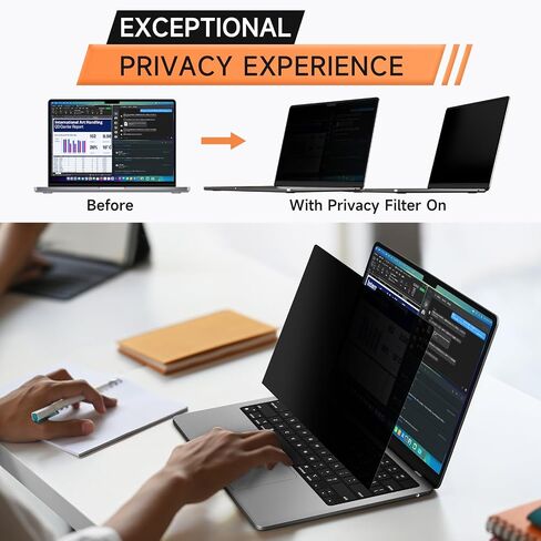 [5-Pack] 27 Inch 16:9 Computer Privacy Screen Filter for Monitor - Privacy Shield and Anti-Glare Protector in Saudi Arabia