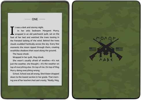 MightySkins Skin Compatible with Amazon Kindle Paperwhite 2018 (Waterproof Model) - Firefighter | Protective, Durable, and Unique Vinyl Decal wrap Cover | Easy to Apply, Remove| Made in The USA in Saudi Arabia