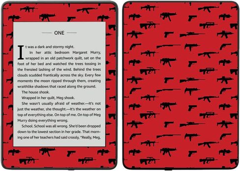 MightySkins Skin Compatible with Amazon Kindle Paperwhite 2018 (Waterproof Model) - Firefighter | Protective, Durable, and Unique Vinyl Decal wrap Cover | Easy to Apply, Remove| Made in The USA in Saudi Arabia