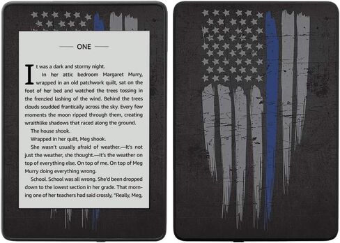 MightySkins Skin Compatible with Amazon Kindle Paperwhite 2018 (Waterproof Model) - Firefighter | Protective, Durable, and Unique Vinyl Decal wrap Cover | Easy to Apply, Remove| Made in The USA in Saudi Arabia