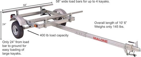 حزمة مقطورة Malone EcoLight 1-Boat Kayak in Kuwait