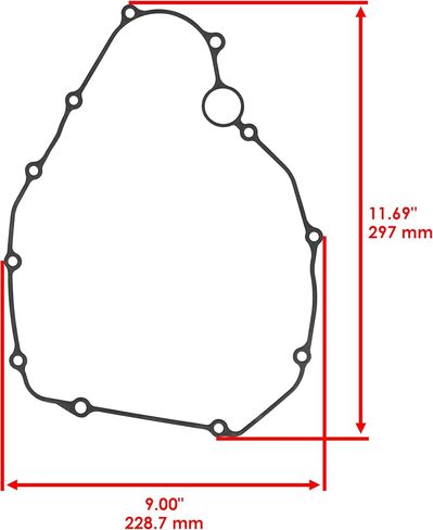 Caltric 11352-MKE-A70 11394-MKE-A71 GASKETS CLUCTHERS متوافقة مع Honda CRF450R CRF450RWE CRF450RX CRF450X 2019-2025 / CRF450L 2019-2020 in Saudi Arabia