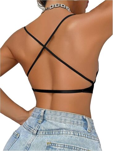 Wdirara للسيدات اللاسلكية اللاسلكية منخفضة الظهر صدرية عارية الذروة bralettes الرسن القابل للتحويل in Saudi Arabia