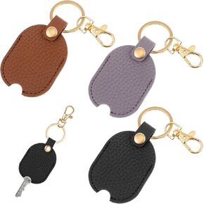3pcs Car Key Sleeve,Key Covers for Car Keys,Replacement Leather Cars Keys Cover Stylish and Simple,Portable Durable PU Leather Keychain Protector for Men and Women in Kuwait