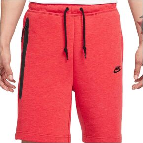 Nike Sportswear Tech Fleece Men's Shorts FB8171-672 (LT UNIV RED HTR/Black), Size XS in Saudi Arabia