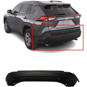 FitParts Compatible With Rear Bumper Cover 2019-2023 Toyota RAV4. New, Primed & Ready for Paint. W/O Park Assist Sensor Holes. TO1100346 521590R160 in Saudi Arabia