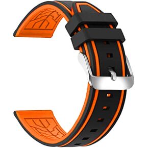 Silicone Watch Bands Divers Model Replacement Rubber Sport Watch Strap 20mm 22mm 24mm 26mm Waterproof Line Silver Buckle for Men and Women in Saudi Arabia