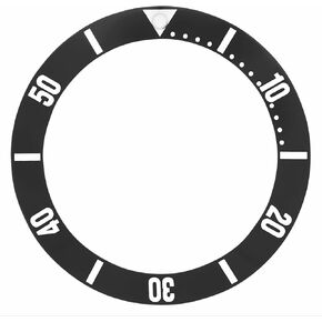 Ewatchparts Bezel Insert Compatible With Tag Heuer Professional Watch 1500 WD1213 1210-G-20,WD1214 Black in Saudi Arabia