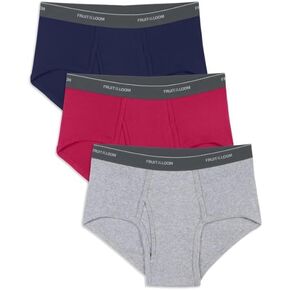 Fruit of the Loom 5 Pack Solid Fashion Brief (5P4609) L/Assorted in Kuwait
