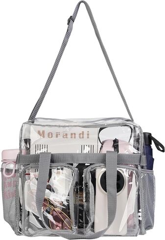 وافق Zenpunk Clear Bags Stadium على حقيبة حمل واضحة مع حقيبة Crossbody إغلاق Zipper مع حزام قابل للتعديل in Kuwait