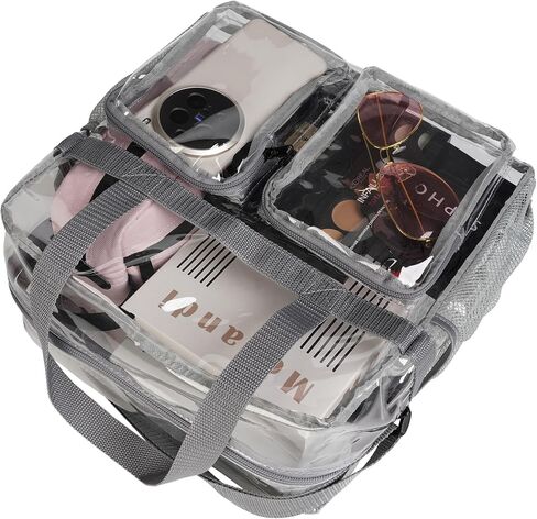 وافق Zenpunk Clear Bags Stadium على حقيبة حمل واضحة مع حقيبة Crossbody إغلاق Zipper مع حزام قابل للتعديل in Kuwait