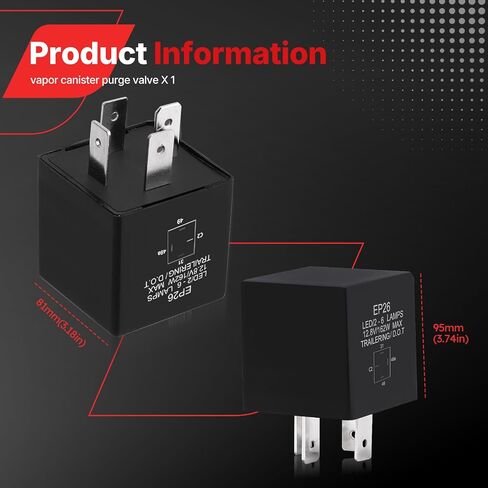 EP26 4 PIN TERT Signal Relay EP26 LED Flasher Relay for Jeep TJ Wrangler 1997-2000 ， Dodge Grand Caravan Caravan Neon 1993-1999 استبدال# 56009339 (EP26) in Saudi Arabia