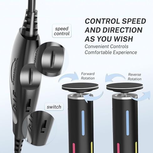 Electric Foot Callus Remover, Painless 2-in-1 Electric Foot Filer - 80 Discs, Adjustable Speed, Professional Pedicure Tool for Dry Cracked Heels, Home Spa & Salon (Space Gray) in Saudi Arabia