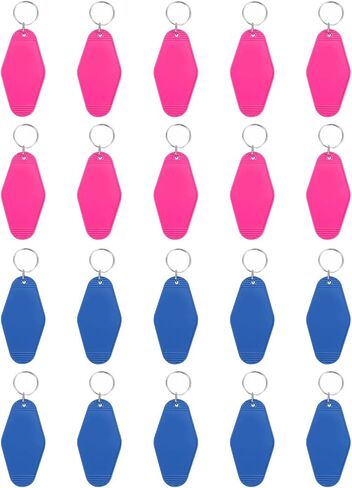 PATIKIL Vintage Motel Keychain, Blank Hotel Keychains Rhombus Retro Key Tag for DIY Crafts Ornament Luggage Labels Tags in Saudi Arabia