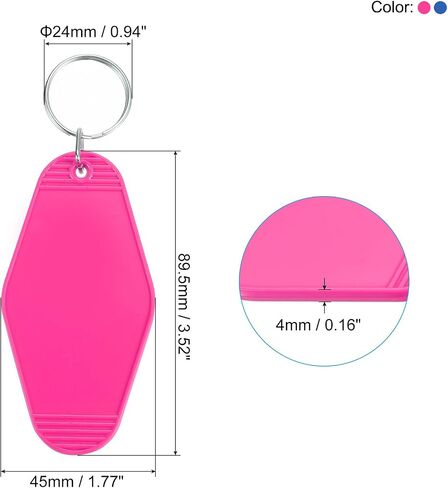 PATIKIL Vintage Motel Keychain, Blank Hotel Keychains Rhombus Retro Key Tag for DIY Crafts Ornament Luggage Labels Tags in Saudi Arabia