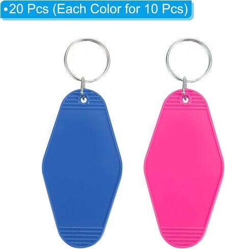 PATIKIL Vintage Motel Keychain, Blank Hotel Keychains Rhombus Retro Key Tag for DIY Crafts Ornament Luggage Labels Tags in Saudi Arabia