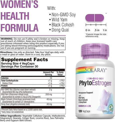 Solaray Phytoestrogen Supplement, 120 Count in Saudi Arabia