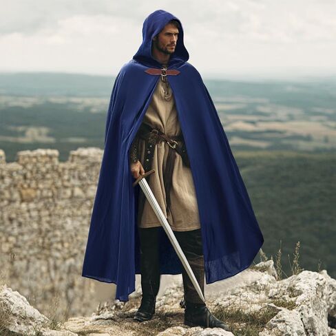 فورنا عصر النهضة مقنعن للنساء الرجال كيب كيب من العصور الوسطى لوزارة الأزياء الهالوين in Kuwait