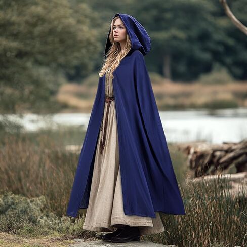 فورنا عصر النهضة مقنعن للنساء الرجال كيب كيب من العصور الوسطى لوزارة الأزياء الهالوين in Kuwait