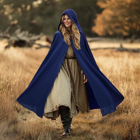 فورنا عصر النهضة مقنعن للنساء الرجال كيب كيب من العصور الوسطى لوزارة الأزياء الهالوين in Kuwait