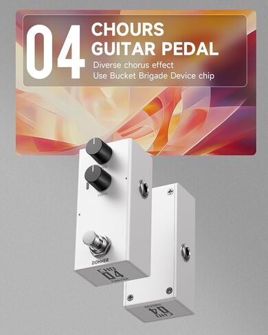 Donner EMBARK 02 Distortion Guitar Pedal, DIY Shell, Electric Guitar, Analog Guitar Effect Pedal, true bypass in Kuwait