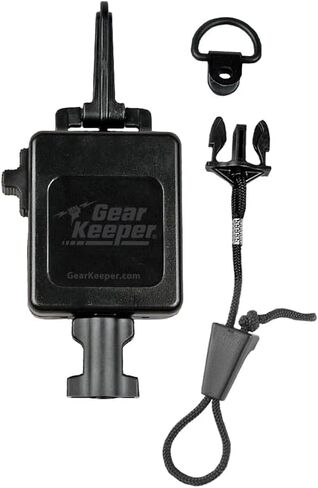Hammerhead Industries Gear Keeper CB MIC KEEPER Retractable Microphone Holder RT2-4212 - Heavy-Duty Snap Clip Mount, Adjustable Mic Lanyard and Hardware Mounting Kit - Made in USA, Stars and Stripes in Kuwait