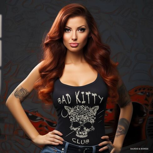 Bad Kitty Club Womens Rockabilly Tank Top in Saudi Arabia