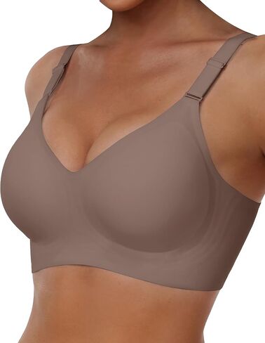 Comfortable Wireless Seamless Bras for Women Soft Support Push Up Full Coverage No Underwire Everyday T Shirt Bra in Saudi Arabia