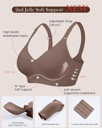 Comfortable Wireless Seamless Bras for Women Soft Support Push Up Full Coverage No Underwire Everyday T Shirt Bra in Saudi Arabia
