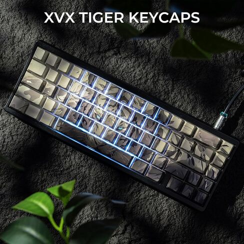 XVX Double Shot PBT Kearcaps ، chrysanthemum keycaps ، تألق جانبي مطبوع من خلال مجموعات كبار المفاتيح ، أغطية لوحة مفاتيح الكرز مع تسامي الصبغة المناسب لمفاتيح مفاتيح MX in Kuwait