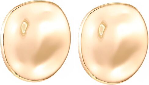 Chunky Gold Statement Earrings for Women Exaggerated Silver Minimalist Drop Earrings Jewelry in Kuwait