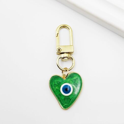 Evil Eye Keychains Heart Keychains Protection Charm Car KeyRing for Women Men in Saudi Arabia