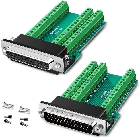 DB44 Connector,Female D-SUB Header to 44-pin Port Terminal Adapter Breakout Board No Soldering Needed,with Bolts in Saudi Arabia